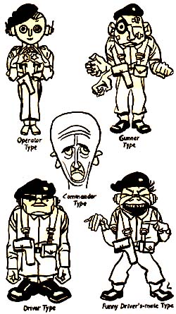 crew cartoon characters