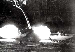Tank .. Infantry Night Exercise