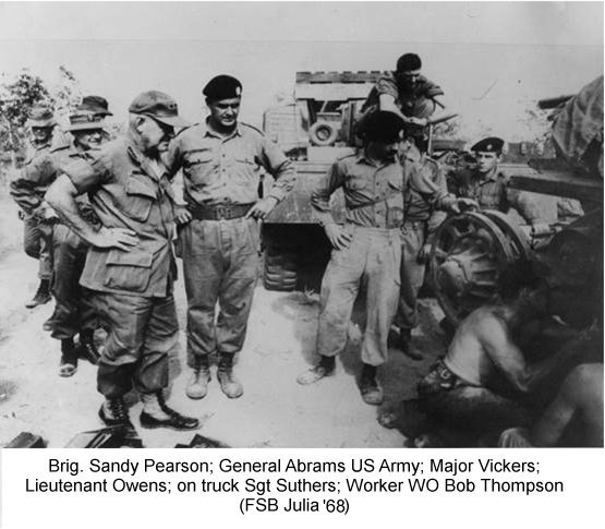 Gen. Abrams Watching Bob Thompson