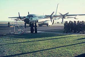 deplaning Darwin