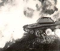 scout car burning