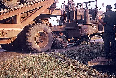 Prime Mover Axle on road