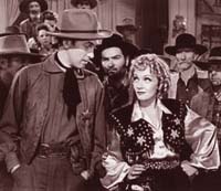 James Stewart and Marlene Dietrich as Destry and Frenchy- 1939